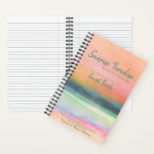 Sunrise Art Beach House Ferienwohnung Gästebuch Notizblock (Innen)