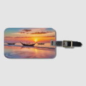 Sunrise at Al Wakrah Beach - Katar Gepäckanhänger (Vorderseite (Horizontal))