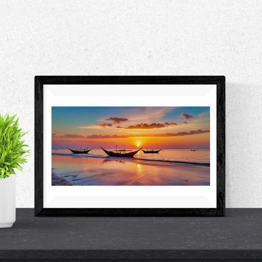 Sunrise at Al Wakrah Beach - Katar Poster