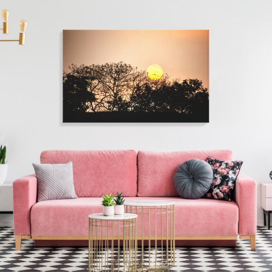 Sunrise at Angkor Wat Cambodia - Canvas Wall Art Leinwanddruck (Insitu (Wohnzimmer))