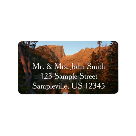 Sunrise at Dream Lake II Adressaufkleber (Vorne)