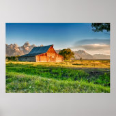 Sunrise at Moulton Barn Poster (Vorne)
