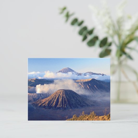 Sunrise at Mount Bromo, Java, Indonesien Postkarte (Stehend Vorderseite)