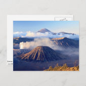 Sunrise at Mount Bromo, Java, Indonesien Postkarte (Vorne/Hinten)