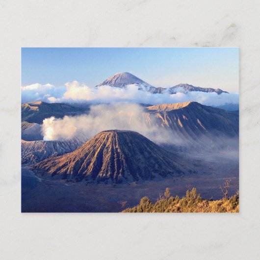 Sunrise at Mount Bromo, Java, Indonesien Postkarte (Vorderseite)
