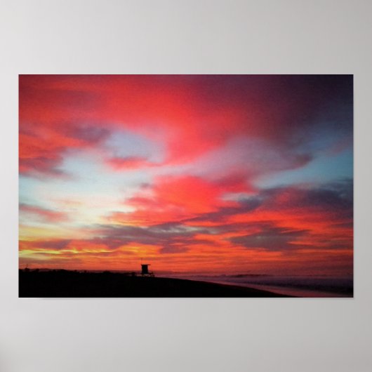 Sunrise at Newport Beach, CA Poster (Vorne)