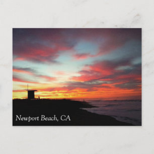 Sunrise at Newport Beach, Kalifornien Postkarte