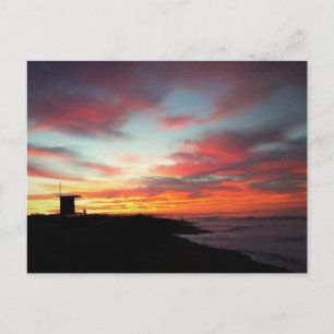 Sunrise at Newport Beach, Kalifornien Postkarte