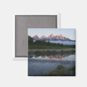 Sunrise at Schwabacker Landing at Grand Teton Magnet (Vorderseite/Rückseite)