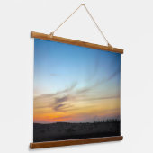 Sunrise at the Beach Wandteppich Mit Holzrahmen (Gewinkelt)