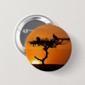 Sunrise at the Masai Mara, Kenia Button (Vorne & Hinten)