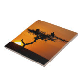 Sunrise at the Masai Mara, Kenia Fliese (Seite)