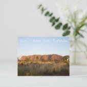 Sunrise at Uluru / Ayers Rock, Australien Postkarte (Stehend Vorderseite)