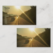 SUNRISE Autobahn Autos fahren Visitenkarte (Vorne/Hinten)