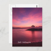 Sunrise, Bali, Indonesien Postkarte (Vorne/Hinten)