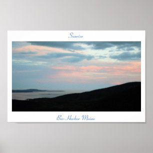 Sunrise Bar Harbor Maine Poster
