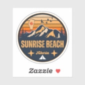 Sunrise Beach, Alberta Aufkleber (Blatt)