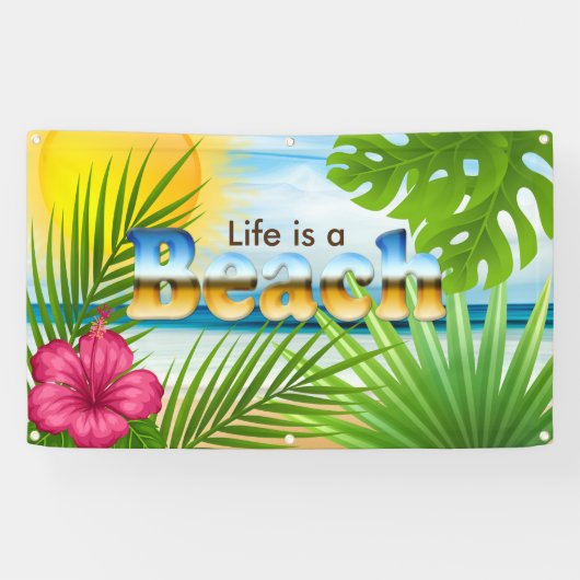 Sunrise Beach Design Banner (Horizontal)