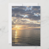 Sunrise Beach Foto Wir haben Script Celebration Einladung (Rückseite)