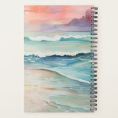 Sunrise Beach | Hübscher Personalisierter Jahrespl Planer (Rückseite)