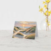 Sunrise Beach Note Card Karte (Gelbe Blume)