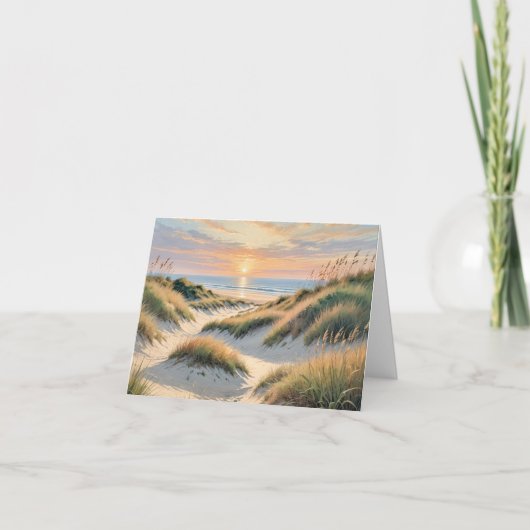 Sunrise Beach Note Card Karte (Vorderseite)