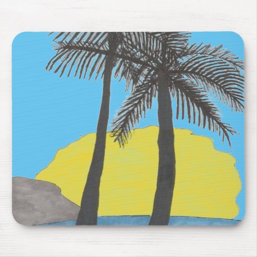 Sunrise Beach Scene Mouse Pad Mousepad (Vorne)