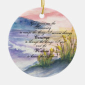 Sunrise Beach Serenity Keramik Ornament (Vorne)
