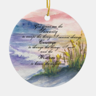 Sunrise Beach Serenity Keramik Ornament
