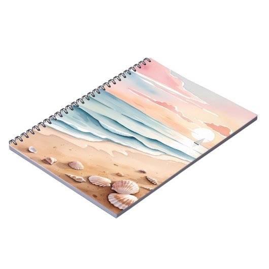 Sunrise Beach Serenity-Notebook Notizblock (Linke Seite)