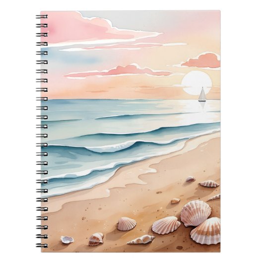 Sunrise Beach Serenity-Notebook Notizblock (Vorderseite)