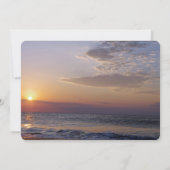 Sunrise Beach Wedding Einladung (Rückseite)
