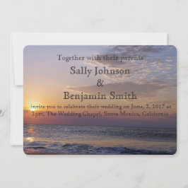 Sunrise Beach Wedding Einladung