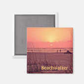 Sunrise Beachwalker Magnet (Vorderseite/Rückseite)