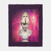 Sunrise Berlin Statue Fleecedecke (Vorderseite)