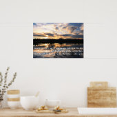 sunrise bible verse Ermutigung John 14:12 Poster (Küche)