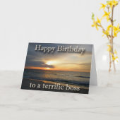 Sunrise Birthday Boss Grußkarte Karte (Gelbe Blume)