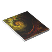 Sunrise Bloral Red Abstrakt Art Notepad Notizblock (angewinkelt)