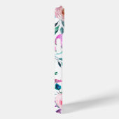 Sunrise Boho Floral Lila und weiß Monogramm Case-Mate iPhone Hülle (Rückseite / Rechts)