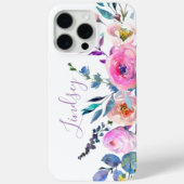 Sunrise Boho Floral Monogramm Case-Mate iPhone Hülle (Rückseite)