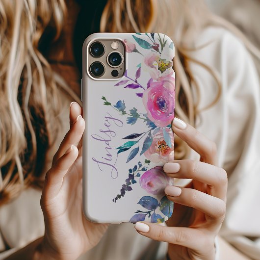 Sunrise Boho Floral Monogramm Case-Mate iPhone Hülle
