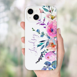 Sunrise Boho Floral Monogramm Case-Mate iPhone 14 Hülle