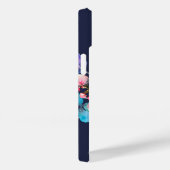 Sunrise Boho Floral Navy Monogramm Case-Mate iPhone Hülle (Rückseite / Rechts)