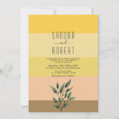 Sunrise Boho Terracotta Wedding Einladung (Vorderseite)