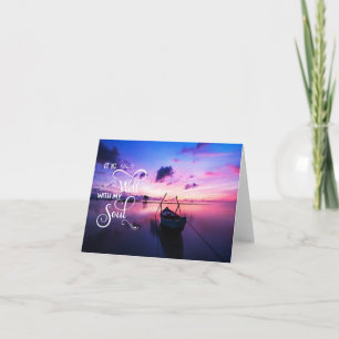 Sunrise Boot Es ist gut Card Karte