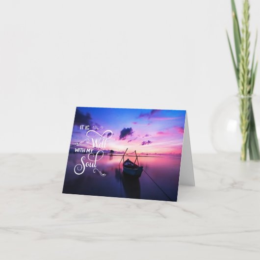 Sunrise Boot Es ist gut Card Karte (Vorderseite)