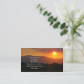 Sunrise Business Card Visitenkarte (Stehend Vorderseite)