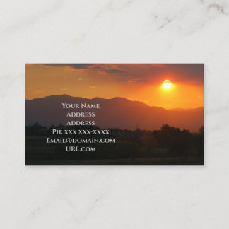 Sunrise Business Card Visitenkarte