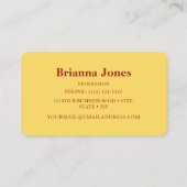 Sunrise Business Card Visitenkarte (Rückseite)