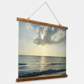 Sunrise Calm Across the Coast Wandteppich Mit Holzrahmen (Gewinkelt)